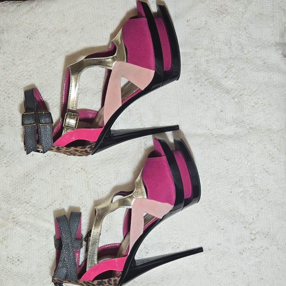 NIB Frederick's of Hollywood High-Drama Glamour Stilettos